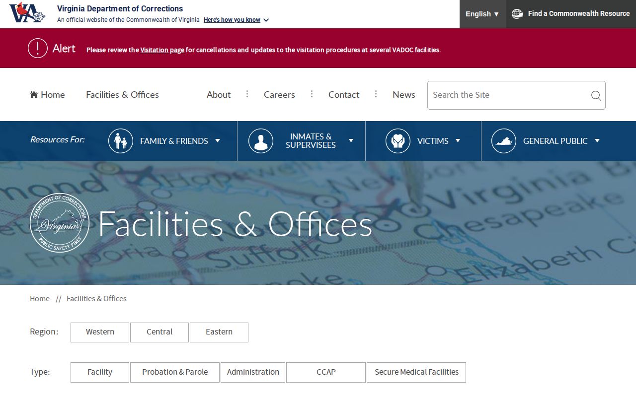 Spotsylvania County probation and parole District 21 office listing