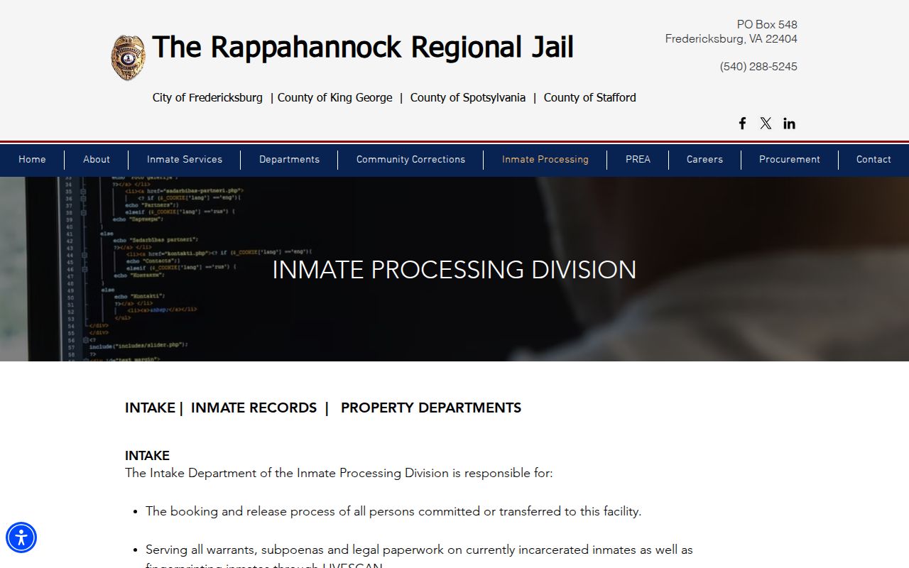 Spotsylvania County RRJ release records and property workflow